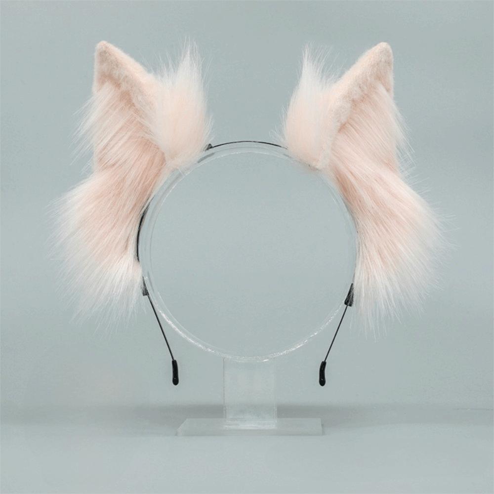 Faux Fur Cosplay Headwear Plush Animal Hair Hoop Kawaii Cat Ears Headband Anime