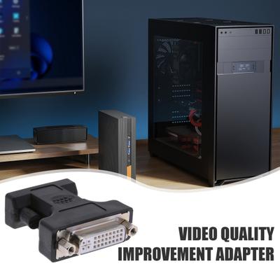 DVI till VGA-adapter 24 Plus 5 Pin DVI Hona till 15-Pin VGA Hane Kabeladapter DVI Hona till VGA Hane DVI-I 24 Plus 5 Portomvandlare för Bildskärm