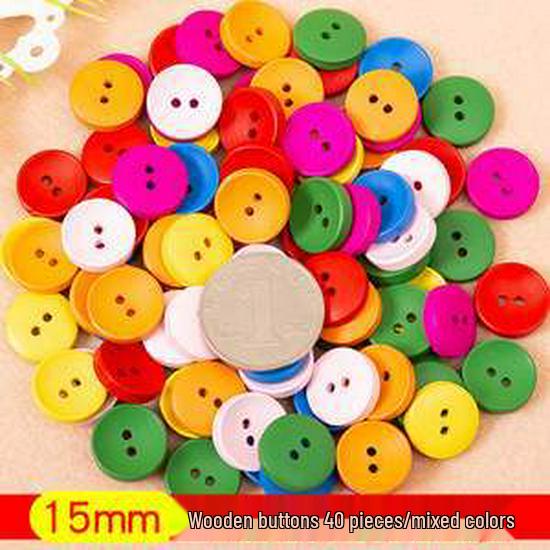 Colorful Resin Buttons for Kids' Creative DIY Projects and Pasting Painting