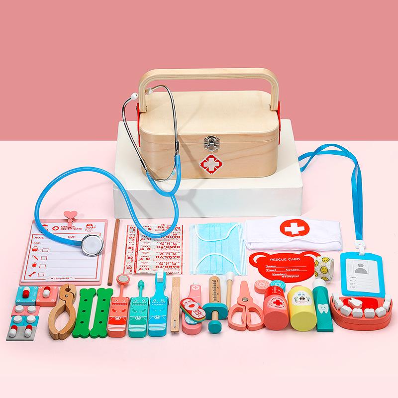 

Детский игровой набор «Доктор»: Медицинский ролевой игровой набор со стетоскопом и инъекциями для мальчиков и девочек