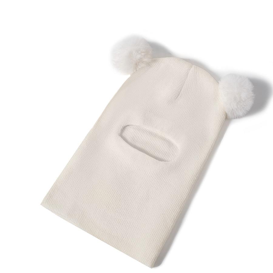 Children's Hat and Scarf Combo, Fleece-Lined, Thickened, Ear Protection, Winter Warm Knitted Hat for Boys and Girls