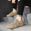 Summer New Fly-woven Large Mesh Breathable and Comfortable Outdoor Travel Shoes Free Lace-up Foot Cover Sports Low-top Trendy Men's Shoes