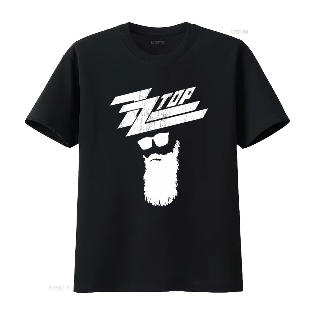 ZZ TOP Rock Band Music Black T Shirt Size XL Vintage Design  vintage Washed homme Stylish fashion Soft Top For Everyday Wear