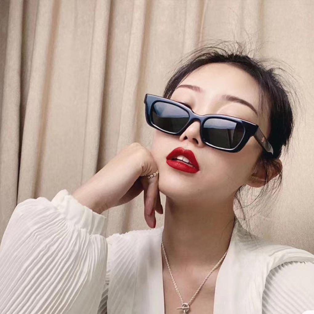 Kwadratowe Damskie Modne Gogle Plastikowa Oprawka Styl Uliczny Okulary Ochronne