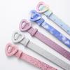 New Love Heart Button PU Needle Buckle Thin Waist Belt with Casual Decoration Paired High-end Unisex Girls's Belts for Children