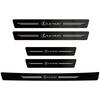 1/4/5Pcs Car Door Sill Scuff Plate Decor Carbon Fiber Stickers For Lexus Fsport UX RX350 RX450h LX600 NX300h GX460 IS300h IS250 OH1
