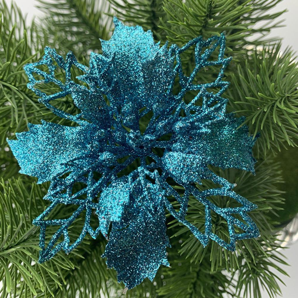 10pcs Christmas Flowers For Decoration Christmas Trees Christmas Wreaths Create A Christmas Atmosphere. 11cm Baolan PE