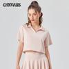 Yoga Fitness Short-sleeved T-shirt Women's Casual Sports High Neck Fitness Clothing Sunscreen Quick-drying Tops