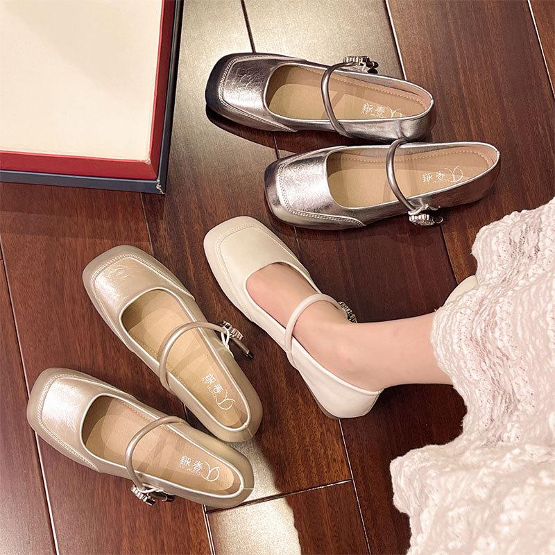 Beautiful Mary Jane Shoes Women's Summer New Models with Skirts, Fashionable Temperament, Advanced Not Tired Feet, Flat Shoes