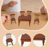 1/12 Dollhouse Miniature Furniture Doll House Decor Props Wood Scene Ornaments Models Set Mini