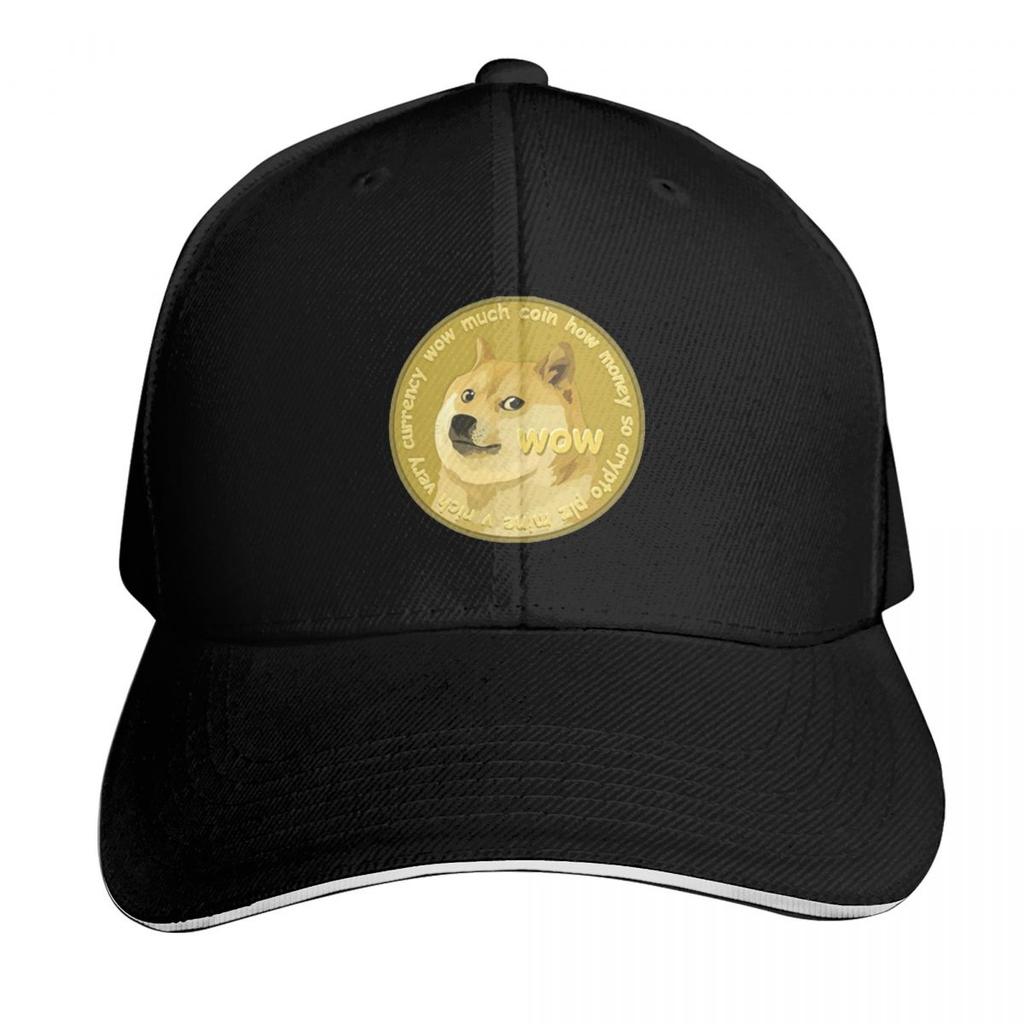 Doge The Dogecoin Funny Bitcoin Cap Fashion Casual Baseball Caps Adjustable Hat Hip Hop Summer Unisex Baseball Hats