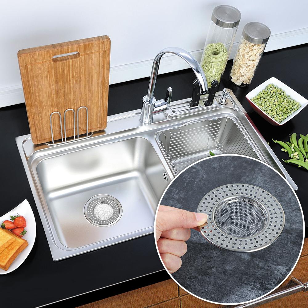 Upgrade Kitchen Sewer Floor Drain Hair Clean Up Waste Catcher Sink Strainer Drain Filter Mesh Trap