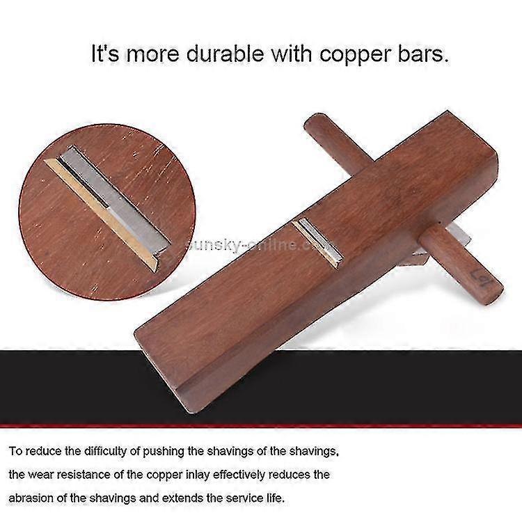 280mm Indonesian Mahogany Hand Planer Diy Carpenter Tools - GXCC