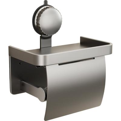 Suction Cup Toilet Tissue Box Punch-Free Wall-Mounted Toilet Roll Paper Storage Rack Save Space Heavy Duty Bathroom Paper Holder