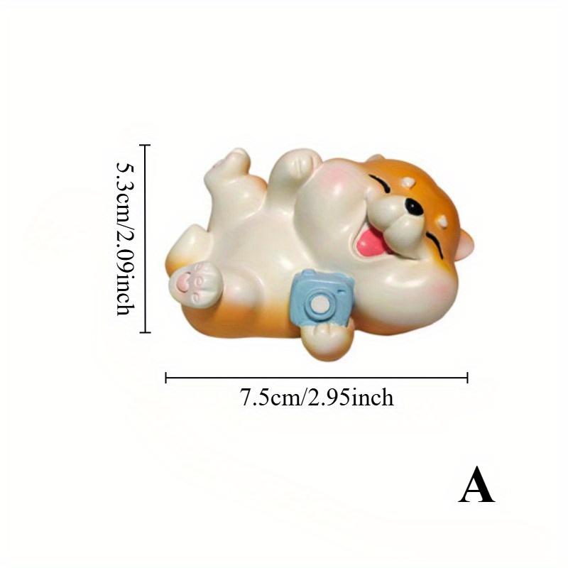 1pc Dashboard Ornament Resin Crafts, Cute Corgi Puppy Car Decoration Figurine for Car Interior, Home Decoration. Black