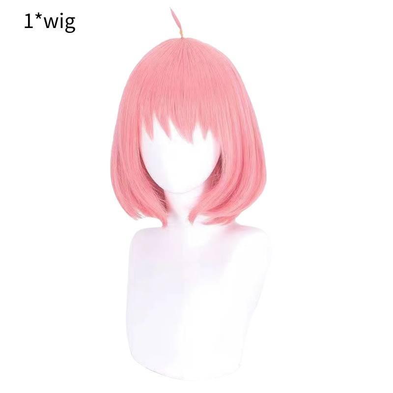 

Аня Семья шпиона Форджер Косплей Парик Розовый Короткий Синтетические Волосы Женский Роль Подарок Игра