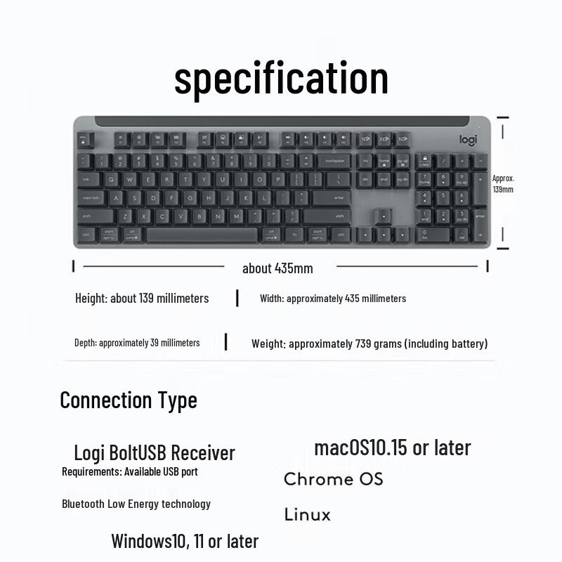 Logitech K865 Dual Mode Mechanical Keyboard