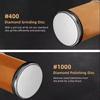 Professional Magnetic Roller Grip Knife Rolling Sharpener with 15 18 20 22 Degree Sharpening Angle 2Disc Stone for Family Hotels