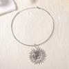 Simple and Stylish Alloy Sunflower Pendant Collar Versatile Casual Daily Commute Niche Women's Models