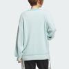 Adidas Originals SS24 Día de San Valentín Letra Bordada Bloque de Color Suéter de Punto Casual Tops para Mujer Verde Menta JE8281