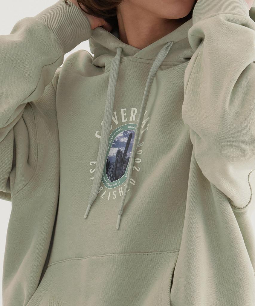 Cactus Graphic Hoodie Light Khaki