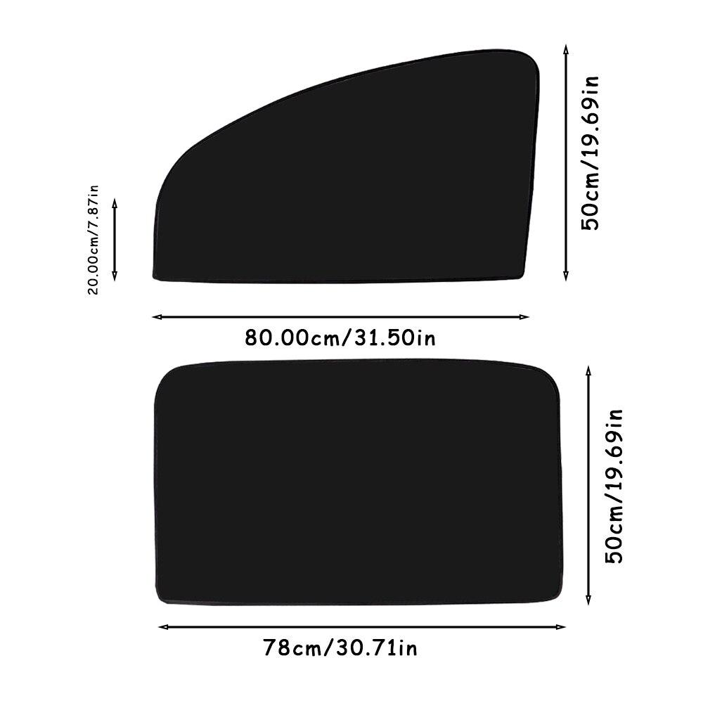 1PC/2 PCS NEW Universal Car Sunshade Window 10 Magnetic Suction Sunshade Heat Insulation Cloth Cover Sunshade Car Side Sunshade