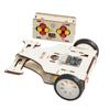 Assembled Wooden Remote Controlled Combat Vehicle With Rotating Sawtooth Toy Set