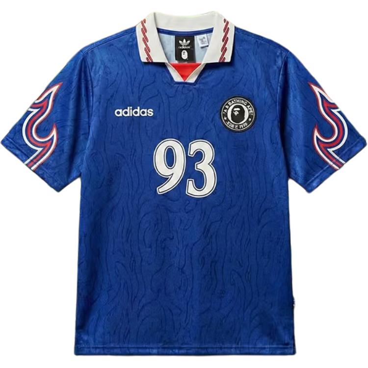 

adidas X BAPE SSL Огненная Майка Синий Цвет Япония Унисекс Топы KF4914 XS