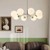 Nordic Luxury Glass Ball Chandelier Danish Designer Retro Magic Bean Living Room Pendant Light Bauhaus Medieval Bar Light