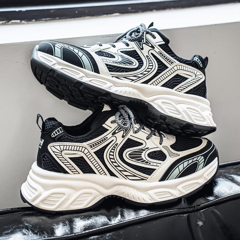 New Fashion Men 's Four Seasons Comfortable Thick Sole Shoes Students Boys GirlsTrending Soft Sole Breathable Casual Running Sneakers