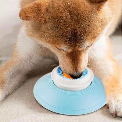 Pet Licking Bowl Anti-Choking Dog Licking Mat Pet Tongue Cleaning and Smell Toy for Bathing Grooming and Training