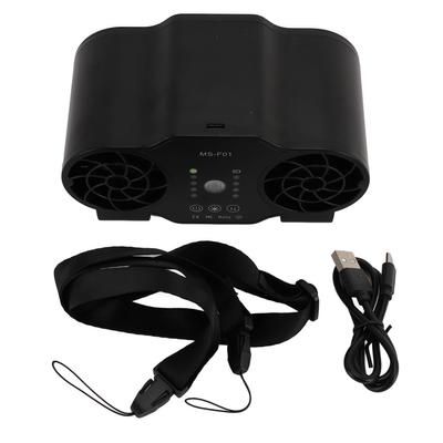 Portable Waist Fan USB Rechargeable Powerful Airflow Portable Forward Reverse Cooling Fan for Outdoo