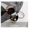 2025 Versatile Color Block Patchwork Crossbody Women’s Round Bucket Bag