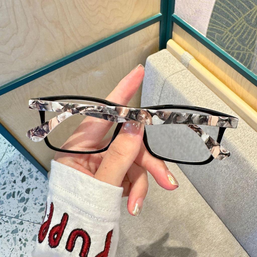 Versatile Unisex Square Frame Monogram Progressive Reading Glasses