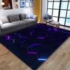 3D Vortex Illusion Teppich für Wohnzimmer Heimdekorationen Sofatisch Große Flächenteppiche Spielzimmer Rutschfeste Bodenmatte Alfombra