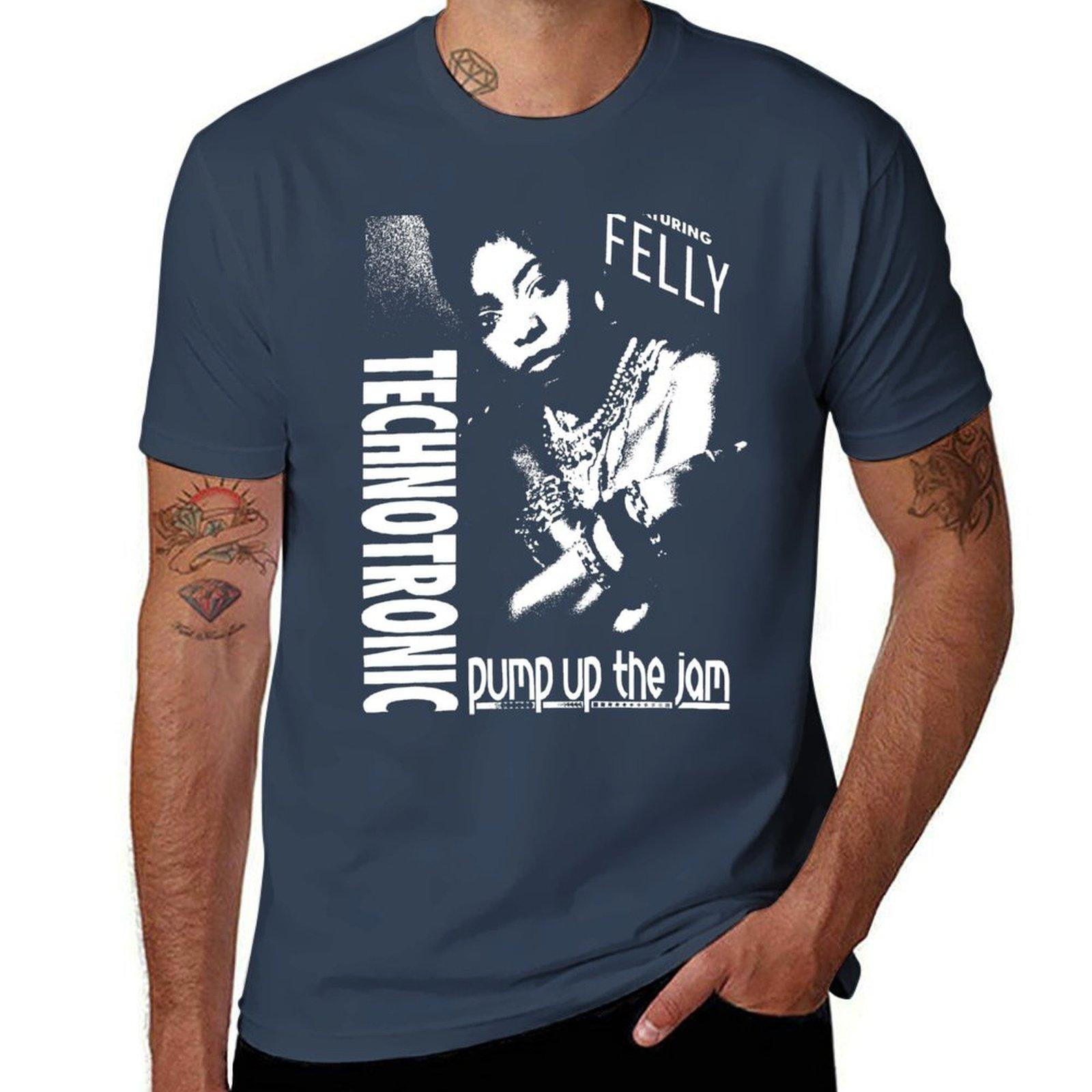 Technotronic Pump Up The Jam (Remix) Tshirt Plus Size Summer Short Sleeve Tshirt S