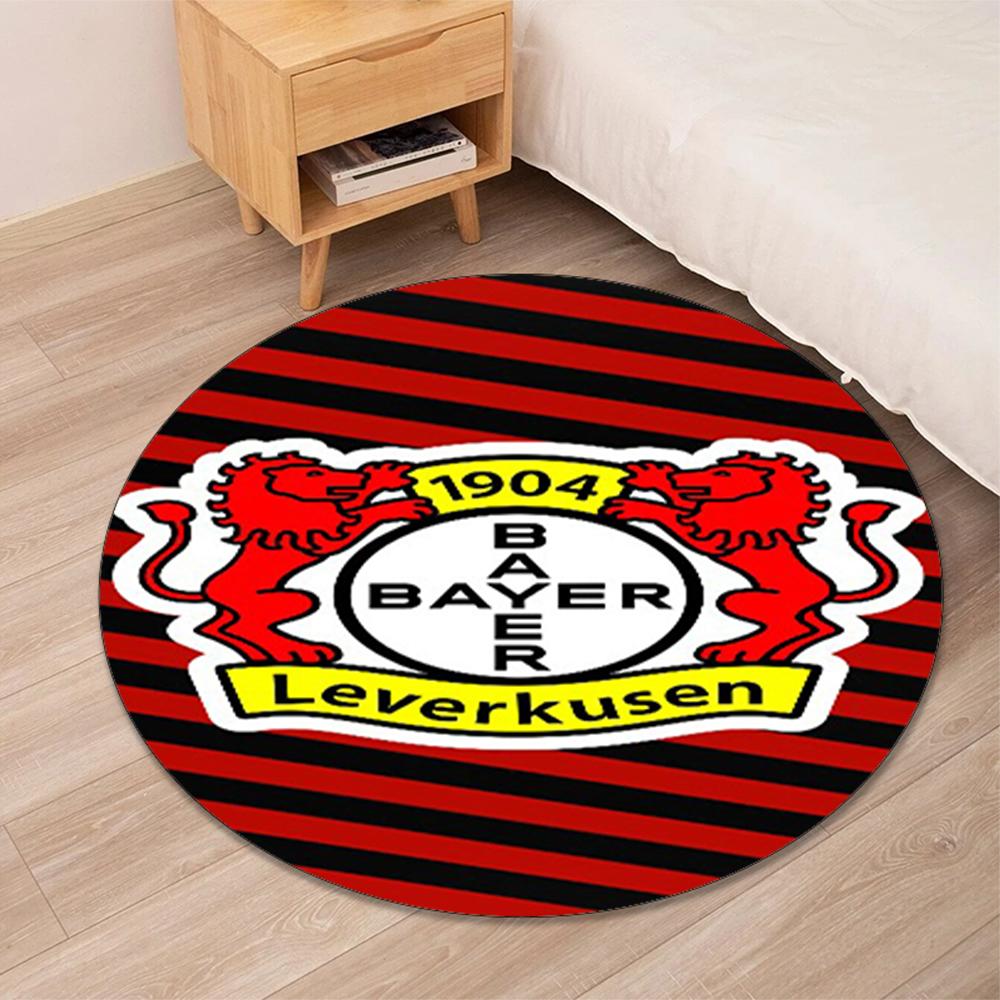 Bayer Leverkusen Printed Round Rug Carpet Chair Rug Area Rug Entryway Doormats,for Office Chair Living Room Bedroom Kitchen Room.