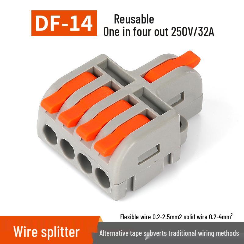 Mini Docking Model: 1 Input to 2/3/4/5 Outputs, Color Handle DF-12/13/14/15 for Home Use