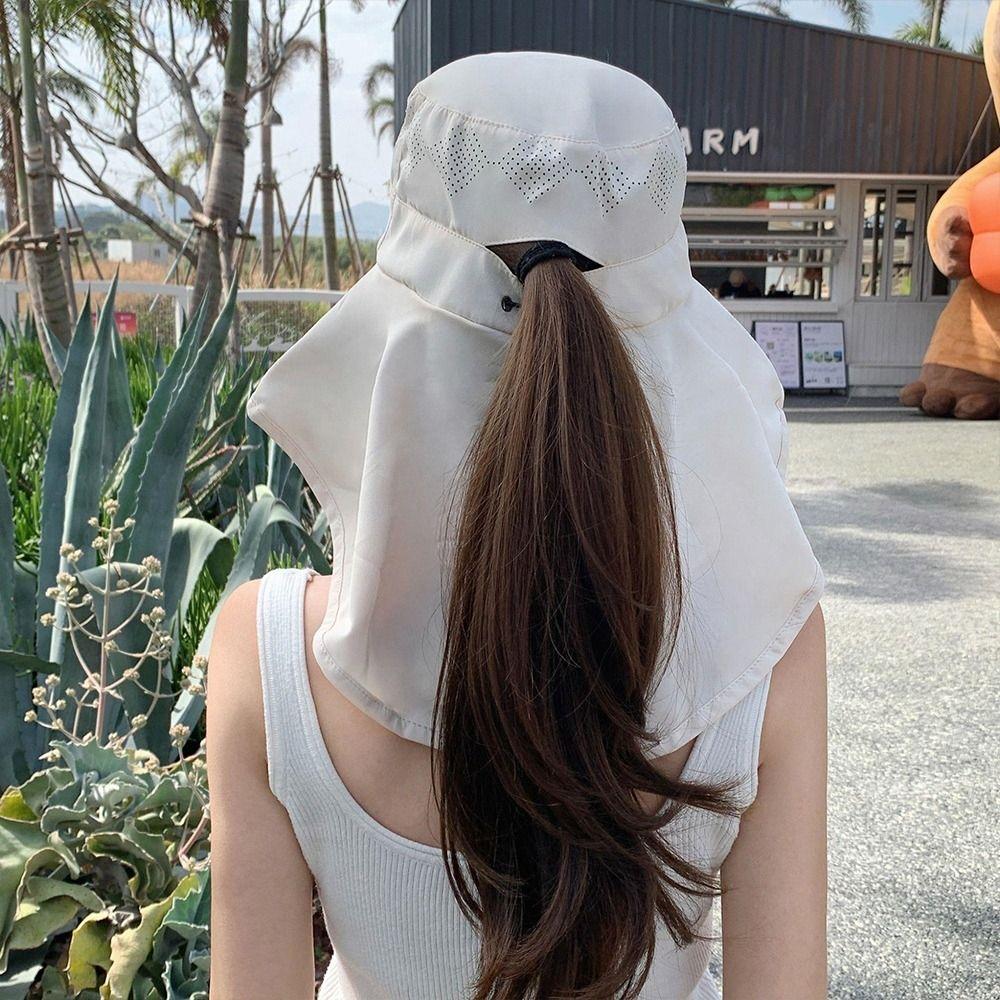 Wide Brim Shawl Fisherman Hat Anti UV Bucket Hat Fashion Panama Cap  Outdoor Sports