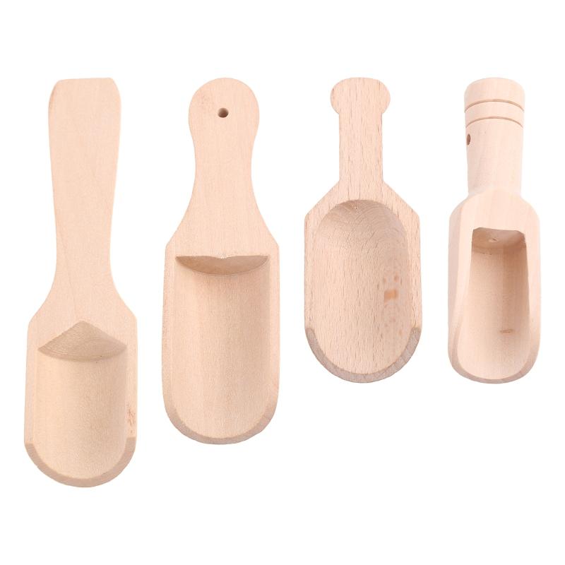 

Y3NA 4Pcs Wooden Mini Bath Salt Spoon for Flour Candy Spices Sugar Coffee Beans China Mainland