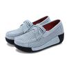 Eleganti Scarpe Casual da Donna in Macramè con Zeppa alla Moda Scarpe con Plateau Vera Pelle Scarpe da Mamma Mocassini da Passeggio