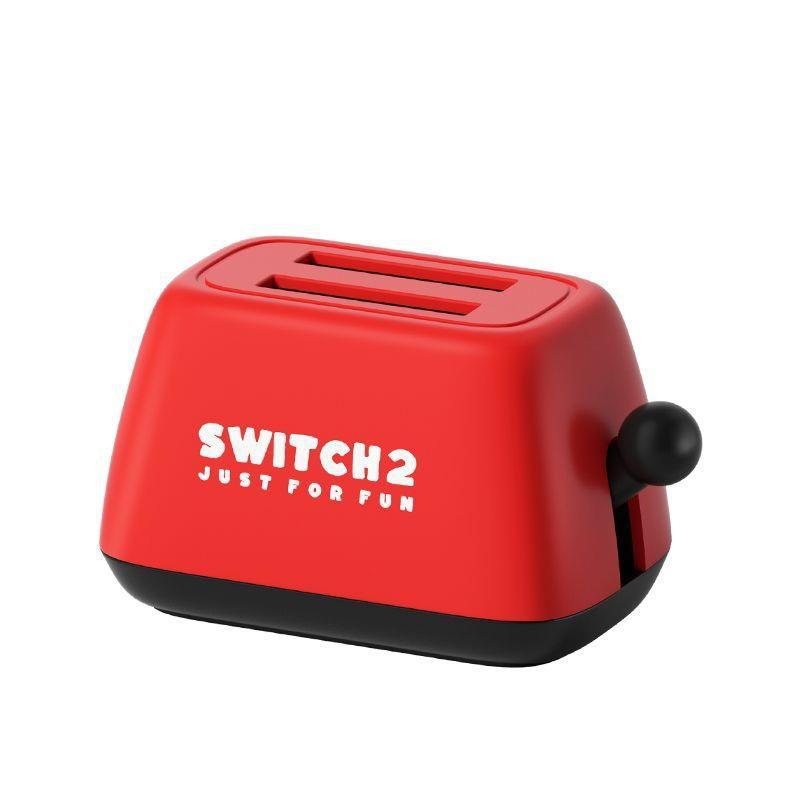 

1Pcs Cute Portable Creativity Protective Cover Game Card Case For Nintendo Switch Lite/ Oled Toaster Storage Holder червоний