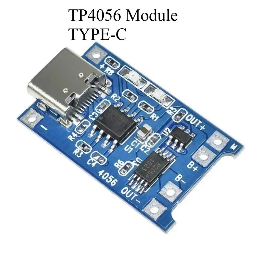 1pcs 5V 1A 18650 TP4056 Lithium Battery Charging Board Charge Module Type-C Micro USB With Protect Dual Functions