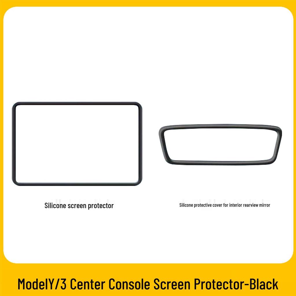 Tesla Model 3/Y Silicone Screen Protector & Console Frame