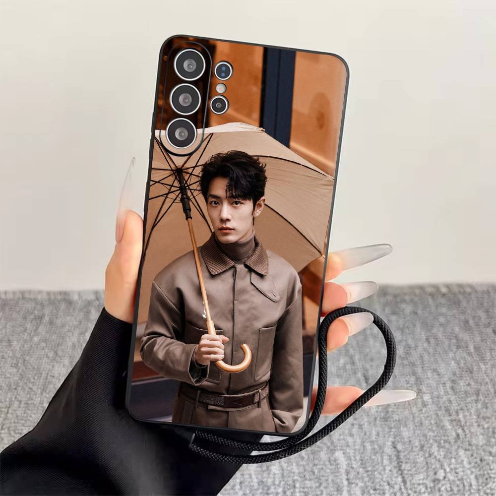 S-Sean Xiao Xiaozhan Phone Case Black Silicone Soft For Samsung S25,S24,S21,S22,S23,S30,Ultra,S20,Plus,Fe,Lite