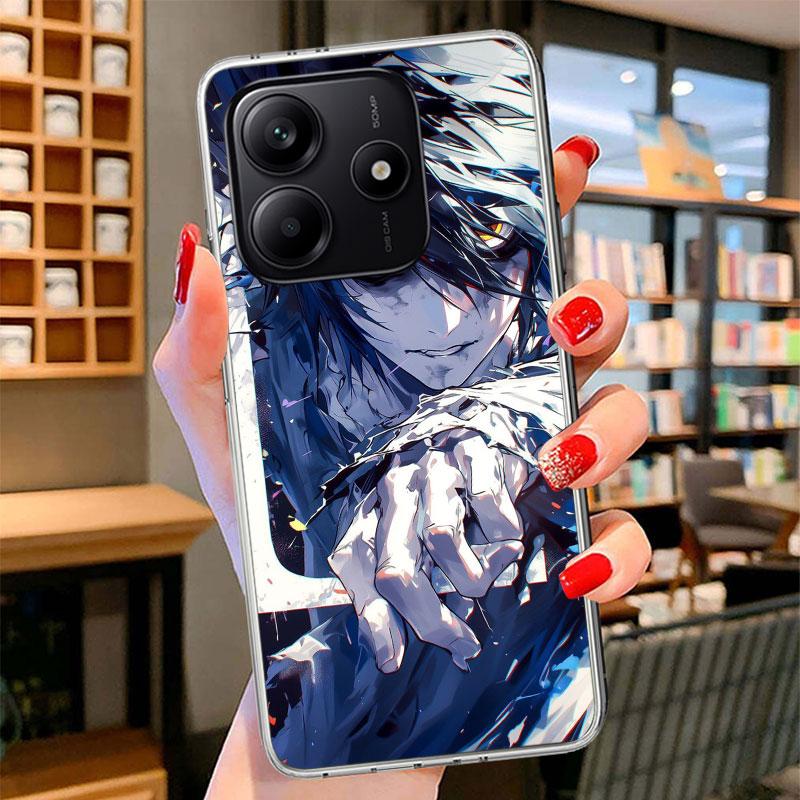 N-Note D-Death L Lawliet Phone Case For Xiaomi Redmi Note 15 14 13 12 11 10 Pro Plus 14S 12S 11S 11T 11E 10S Soft Fundas Shell R