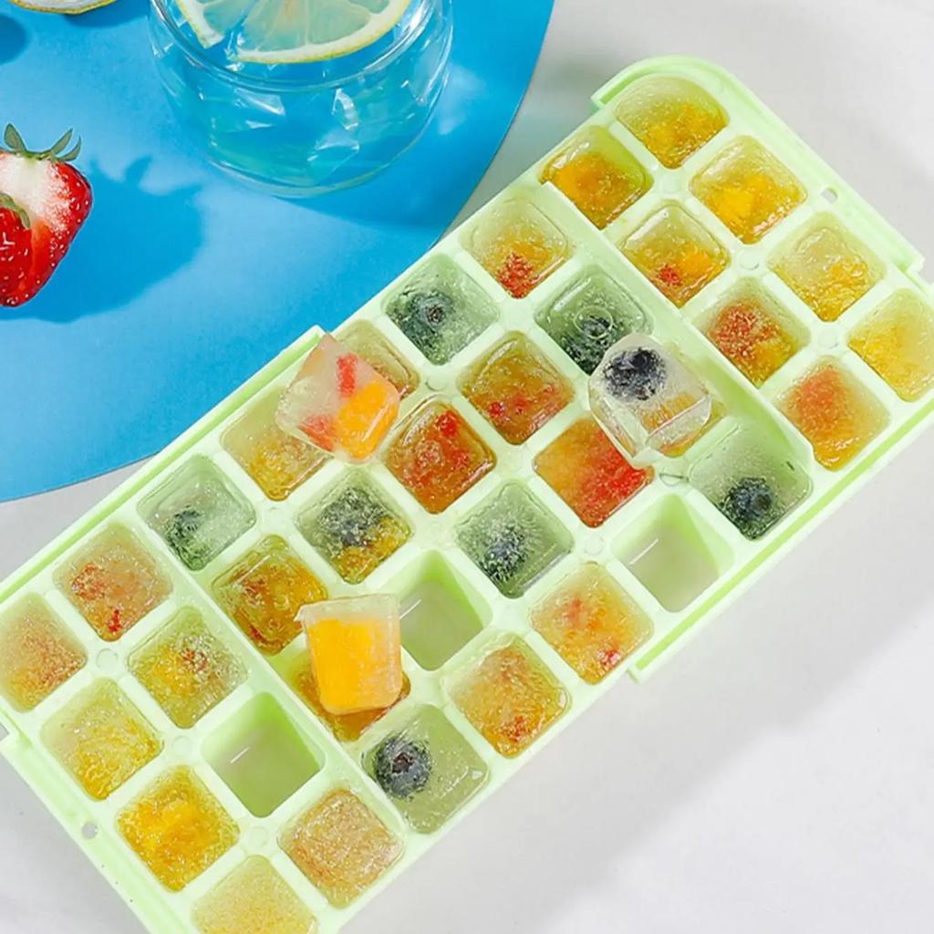 1 pz- Stampi per cubetti di ghiaccio, vassoi per cubetti di ghiaccio facili da sformare, vassoi per cubetti di ghiaccio impilabili, articoli per la casa da cucina