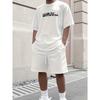 2026 New Men's Athletic Set Los Angeles Print Short-Sleeve T-Shirt Casual Athletic Set Streetwear Shorts Two-Piece Men's Set