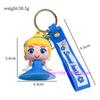 Anime Cartoon Silicone Girl Mermaid Princess Keychain Cute Snow White Anna Alice Keyring Bag Key Chain Pendant Kids Toys Gifts