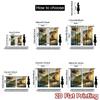 2D FLAT PRINTING 2pcs Curtains (Without Rod) Giant Fish Jumping Light Filtering Popular Curtains Yarn Curtains Room Decor